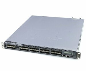 Juniper EX4550-32F 32ポートSFP+(10GbE)スロット搭載 8ポートSFP+スロット拡張モジュールx2基増設 L3スイッチ Ver.12.3R5.7 冗長電源