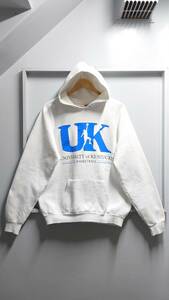 90’s FRUIT OF THE LOOM USA製 “UNIVERSITY of KENTUCKY BASKETBALL” プリント スウェット プルオーバー パーカー XL