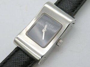 1円◆稼働◆ グッチ 2300L ブラック クオーツ レディース 腕時計 M40401