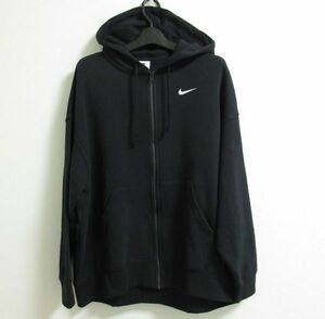 NIKE ナイキ wmns オーバーサイズ ジップパーカー 黒 XL DV7076-010 24-0413-4-3