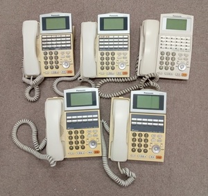 ビジネスフォン 5個 セット / Panasonic VB-F611KA-S VB-F611KA-W VB-F411KA-S 24キー 12キー 電話機 sun
