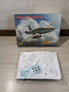 【F596】【未組立】 RSモデル ハインケル He-280 V3 92149 WWⅡ ドイツ ハインケル社 戦闘機 試作機 プラモデル ミリタリー 航空機 模型