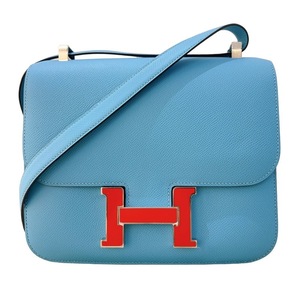 エルメス HERMES コンスタンス III PM D刻印 （2019年製） ブルーノール シルバー金具 エプソン ショルダーバッグ レディース 中古