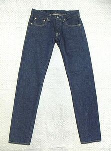 新品:ONI DENIM(鬼デニム).ヘビーオンス スリム テーパード デニム 32(ONI-544ZR/20oz Oni Secret/桃耳/チェーンステッチ/W83股下84/rjb)