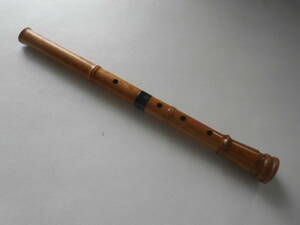 S / 尺八 在銘 蝴蝶 和楽器 楽器 木管 二本継 一尺八寸 中古品