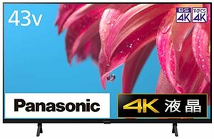 パナソニック 43V型 4Kダブルチューナー内蔵 液晶テレビ TH-43LX800 VIERA (中古品)