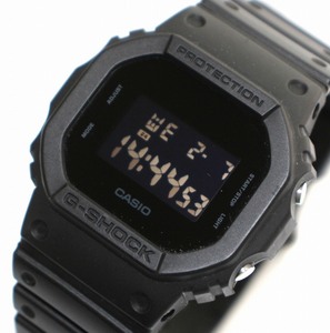 カシオ CASIO G-SHOCK Solid Colors ソリッドカラーズ デジタル 腕時計 オールブラック クォーツ DW-5600BB ウォッチ /DK メンズ