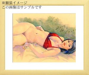 最落なし100円出品！ 石川吾郎 パステル美人画 版画 裸婦100