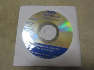 NEC　LCD　monitor　Software&Utility　CD　LCD73VXM-V/LCD93VXM-V