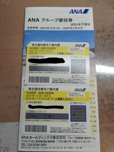 ANA 株主優待券　20241130まで　２枚