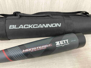 【ケース付き】一般軟式 バット ZETT BLACKCANNON ブラックキャノンBCT31384 84cm ブラック