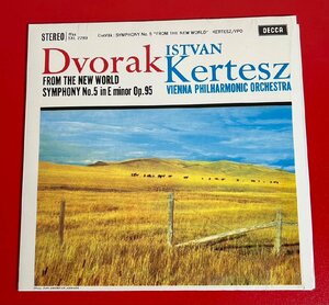 【レコードコレクター放出品】 LP　ケルテス　ドヴォルザーク　交響曲　第5番　ホ短調　Op.95　新世界より　DECCA　英盤