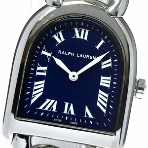 ラルフローレン RALPH LAUREN K00400 スティラップ クォーツ レディース 良品 _767989