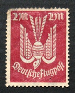 ★ドイツ Deutsches Reich 未使用　鳩図案航空切手 1922年