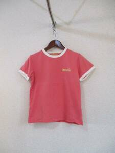 COCOLULUピンク刺繍入り半袖Tシャツ（USED）80515②