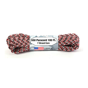 ☆ 3.RedCamo パラコード 550Lbs 30m アトウッド ロープ ATWOOD ROPE MFG. アウトドア 定番 アクセサリー 定番 耐久性 サバゲー paracord