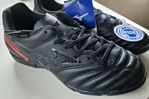 ☆１円スタート！ 未使用タグ付き ミズノ モナルシーダ NEO2 select Jr AS サッカー トレーニングシューズ　ブラック Mizuno 黒