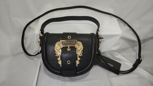 【最終セール中】 VERSACE JEANS COUTURE ヴェルサーチジーンズクチュール ショルダーバッグ ブラック 