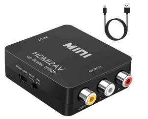 HDMI to RCA 変換コンバーター HDMI アナログ 変換アダプタ