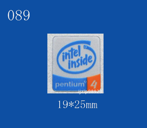 即決089【 pentium 4 】エンブレムシール追加同梱発送OK■ 条件付き送料無料 未使用