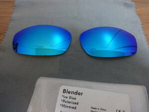 POLARIZED刻印入り！★オークリー ブレンダー用 カスタム偏光ハイグレードレンズ ICE BLUE Color Polarized 新品 OAKLEY Blender 