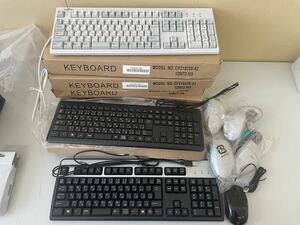 キーボード 6台まとめ　マウス5台まとめ　富士通　CP218230-02 4台　hp KU-0316 1台　UCL111UBK1 1台　未使用　保管品【6616A】