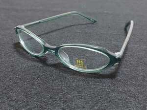新品　Tis メガネ　眼鏡　高級感　上品　セルフレーム　緑　グリーン