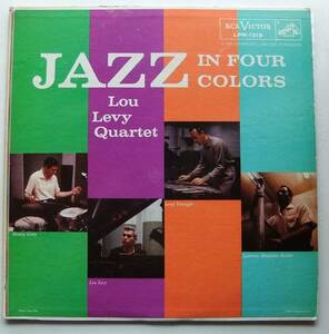 ◆ LOU LEVY Quartet / Jazz In Four Colors ◆ RCA LPM-1319 (dog:dg) ◆
