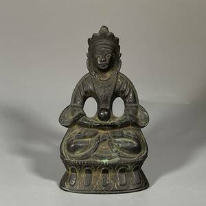 時代　銅製　仏像　唐物　仏教美術　中国古美術　サイズ：13.4cm