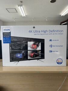 通電確認済み　PHILIPS BDM4350UC/11 42.51インチ 4K モニター 液晶ディスプレイ 2017年製 中古　フレーム一破損