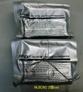 JUNK扱 EPSON 純正カラーインク S020066/MJIC6C（2個set）未使用品です。