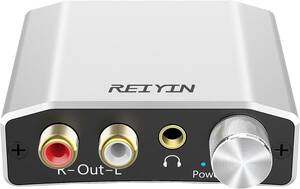 REIYIN DA-01 高性能192kHz 24bit DAC デジタル(光＆同軸)→アナログ(RCA) Toslink/Coa