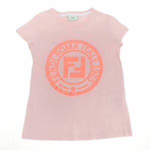 美品 FENDI フェンディ Tシャツ ロゴ ピンク
