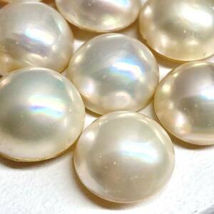 〔マベパール10点おまとめ〕a 約15.0-16.0mm 20g/100ct pearl パール 半円真珠 ジュエリー jewelry 裸石 宝石②