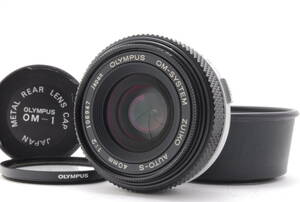 【超美品】Late Model Olympus OM-SYSTEM Zuiko Auto-S 40mm f/2 MF Lens オリンパス A660@kP