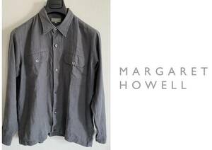 MARGARET HOWELLマーガレットハウエル製品染め リネンシャツ MHL.garcons HOMME