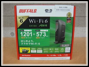 65105S 未使用 BUFFALO バッファロー Wi-FiルーターWSR-1800AX4S/DBK ブラック Wi-Fi 6(11ax) スマホ省電力