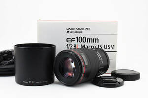 【CAAL-16】Canon EF 100mm f/2.8 L IS USM キャノン レンズ オートフォーカス EFマウント 箱付き