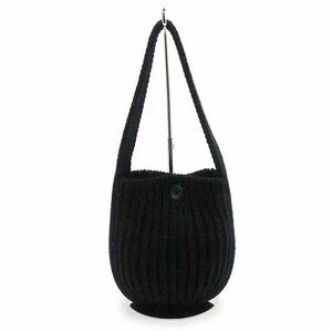 BATONER バトナー LOW GAUGE KNIT BAG ローゲージニットバッグ ブラック IT3NWRBR9FUK