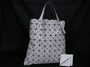 1円 ■新品同様■ BAO BAO ISSEY MIYAKE バオバオイッセイミヤケ プリズム レザー ハンドバッグ トート メンズ ホワイト系 AM6029