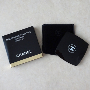 新品 未使用 CHANEL シャネル ミロワール ドゥーブル ファセット ミラー 鏡 コンパクトミラー ブラック 黒 箱付き