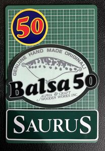 バルサ50 ステッカーセット、Balsa50 、ザウルス、SAURUS