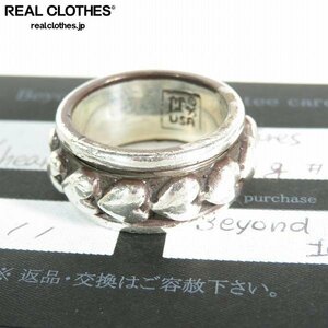 【ギャラ付き】LEATHERS AND TREASURES/レザーズ＆トレジャーズ/Revolving Heart Ring/リボルビング ハートリング/22号 /LPL