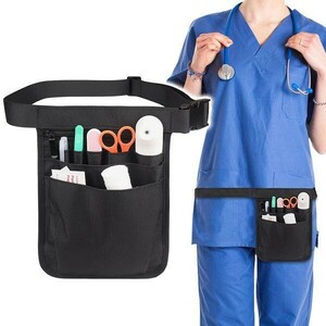 ナースポーチ ウエストポーチ ポシェット 看護師 介護 仕事用 業務用 エプロンバッグ ショルダー