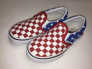 VANS Kids スリッポン 星条旗 17～18cm? アメリカ企画限定!! キッズ バンズ SLIPON　