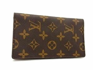 1円 ■美品■ LOUIS VUITTON ルイヴィトン R20503 モノグラム アジェンダポッシュ 手帳カバー アドレス帳 ブラウン系 AT9588