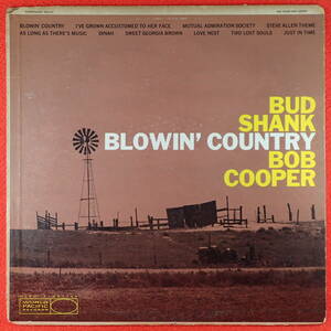 千円開始★神洗浄【ギガレア★US完オリ準美盤★WORLD PACIFIC★MONO★両溝】★BUD SHANK+BOB COOPER/Blowin