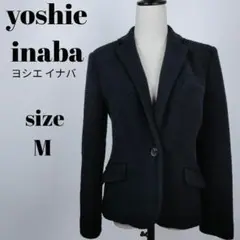 【a265】yoshie inaba ウール コートジャケット M ブラック
