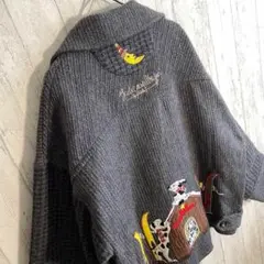 【希少】カステルバジャック　コート　刺繍ロゴ　ビッグ刺繍  Pコート　日本製