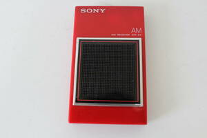 SONY AMラジオレシーバー ICR-S9 レッド(AH54)